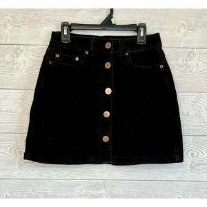 No Boundaries black denim high rise skirt Size 5